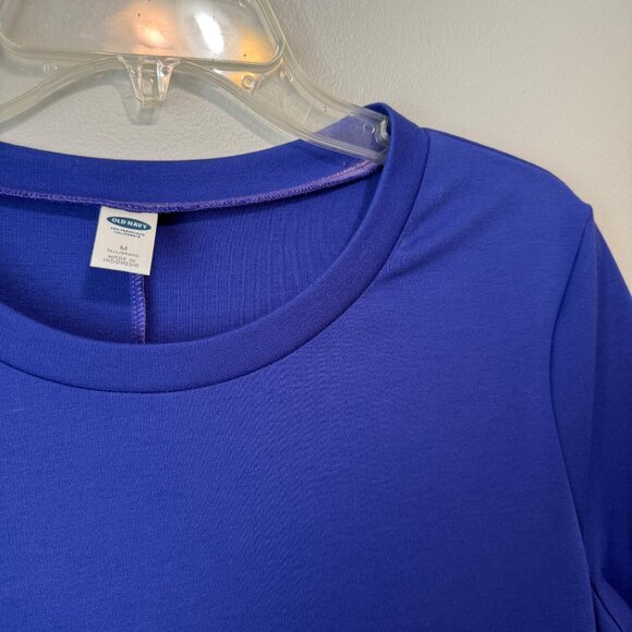 Old Navy Womens Medium Tall Royal Blue Short Sleeve Dress - Picture 4 of 6